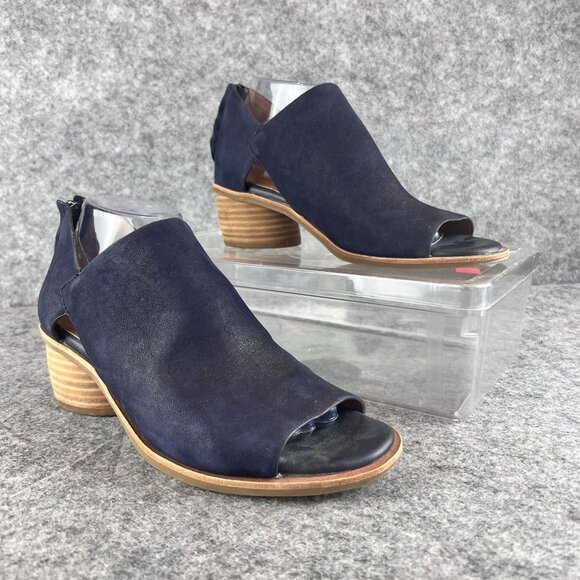 Sofft Women's Sky Navy Carleigh Bootie Size 10M Back Zippers 2"  Stacked Heel - Picture 1 of 16